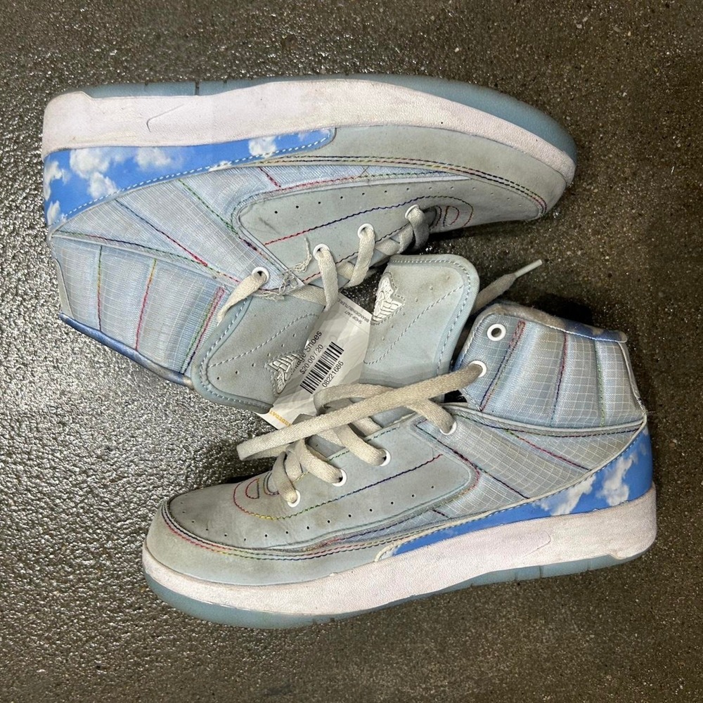Jordan 2 J Balvin Toddler Size 2Y DQ7692-419 Jordan Retro SP Celestine Blue Glow